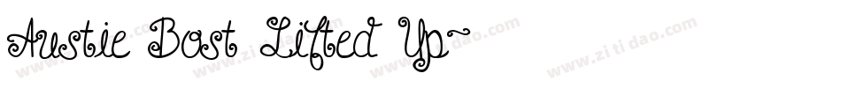 Austie Bost Lifted Up字体转换